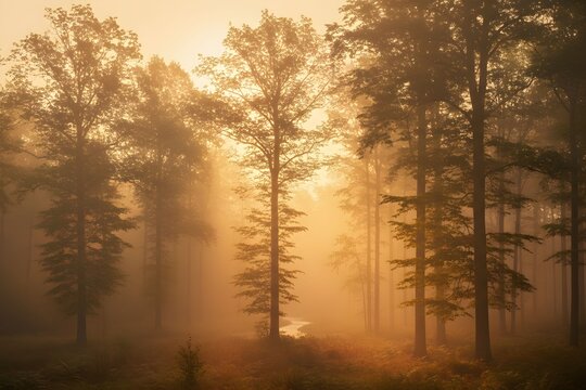 Misty Morning in the forest