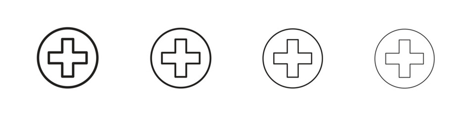 Add icons vector logo illustration simple design. Web UI design.