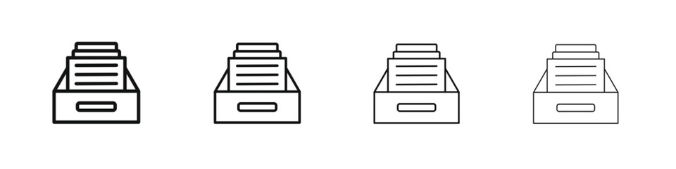 Archive icons vector logo illustration simple design. Web UI design.