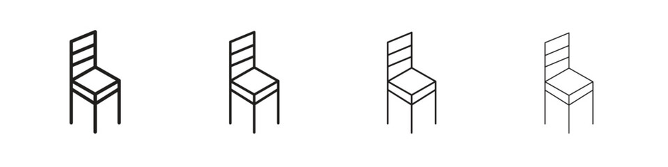 Chair icons vector logo illustration simple design. Web UI design.
