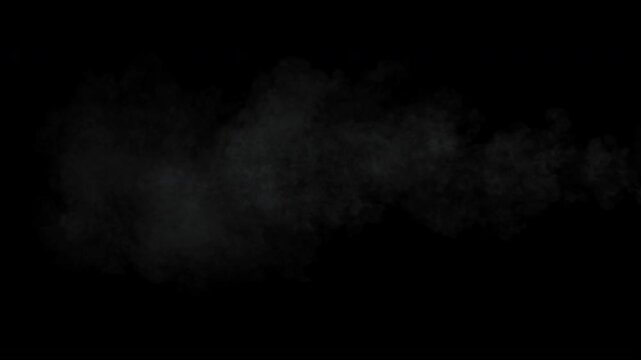 Puff of white smoke, overlay VFX element in 4K, Pro Res