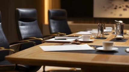 Successful boardroom meeting showcasing collaboration luxury design and a professional executive atmosphere