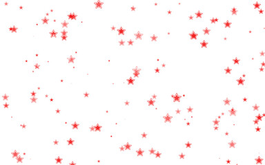 A festive background with red stars isolated on transparent background, perfect for holidaythemed designs and adding a touch of sparkle to your projects