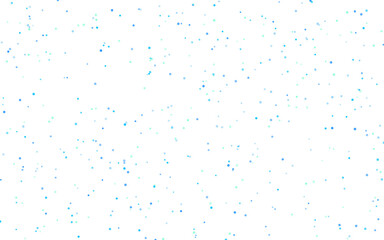 Serene confetti background with blue dots isolated on transparent background, perfect for adding a calming touch to any design or creative project