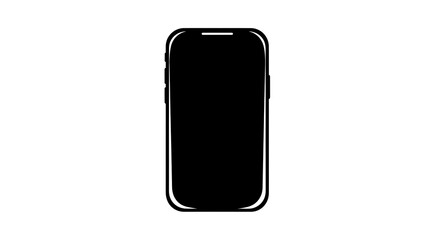 Naklejka premium Smartphone illustration isolated against white background
