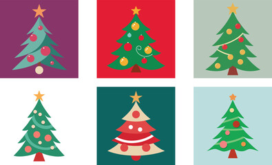 elegant Christmas tree with smooth ornaments