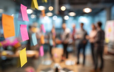 Product Brainstorming Session Blur - Fuzzy background of a creative brainstorming session. High quality. High quality