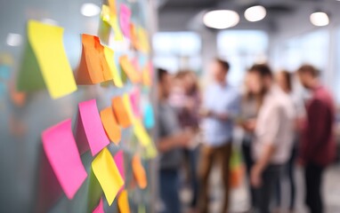 Product Brainstorming Session Blur - Fuzzy background of a creative brainstorming session. High quality. High quality