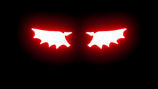 Red Neon Glow Line Bar Gaming Overlay