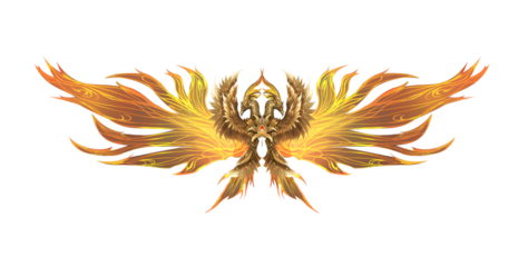 Majestic Golden Eagle Wings Fantasy Graphic