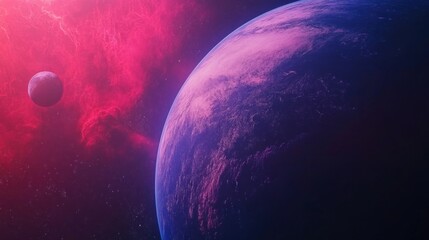 An awe-inspiring view of a colorful galaxy with planets captured in an imaginative cosmic scene, evoking feelings of wonder about the universe and our place within it.