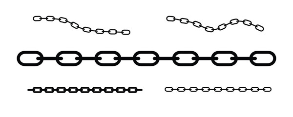 Chain silhouette set