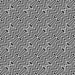 Seamless ethnic pattern. Rhombuses ornament. Diamonds backdrop. Tiles wallpaper. Ethnic motif. Geometric background. Digital paper. Tribal textile print. Web design. Abstract vector art.