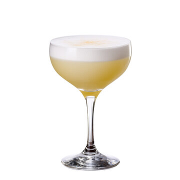 Pisco sour cocktail in glass