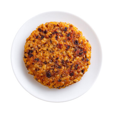 Tacu tacu reheated rice and bean patty