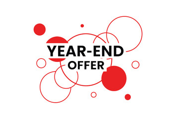 The words 'Year-End Offer' are displayed in bold black letters against a white background with red circles and outlines.