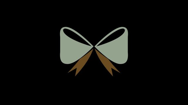 4K Animated Christmas Bow Footage | Festive Holiday Ribbon Bow Animation | Christmas Gift Bow 4K Motion Clip | Glowing Xmas Bow Decorative Loop | Bright Red Christmas Bow Animation
