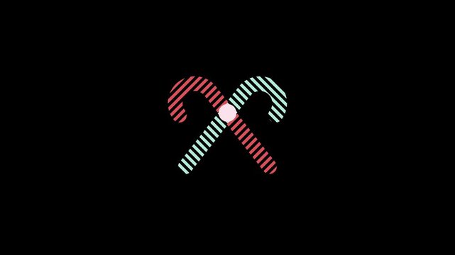 4K Animated Christmas Candy Cane Footage | Festive Holiday Candy Cane Animation | Christmas Candy Stick 4K Motion Clip | Colorful Xmas Candy Cane Loop | Merry Christmas Sweet Treat Animation
