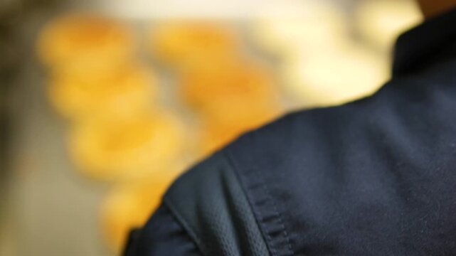 Pancakes grilled on a hot griddle Golden Brown Pancakes Cooking on a Griddle - Perfect for Breakfast Recipes and Food Photography