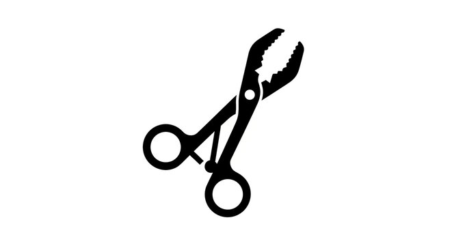 Tool silhouette isolated white background