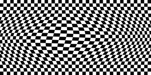 Black and white checkered pattern, Checkerboard seamless pattern