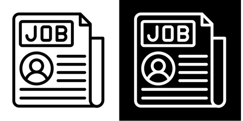 Newspaper  Icon Set White Style Collection