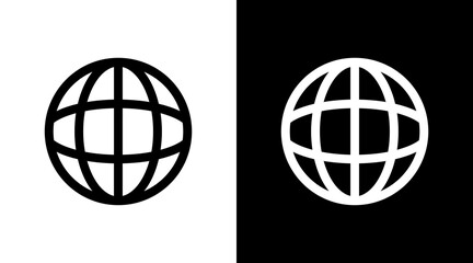 Globe With Icon Set Design