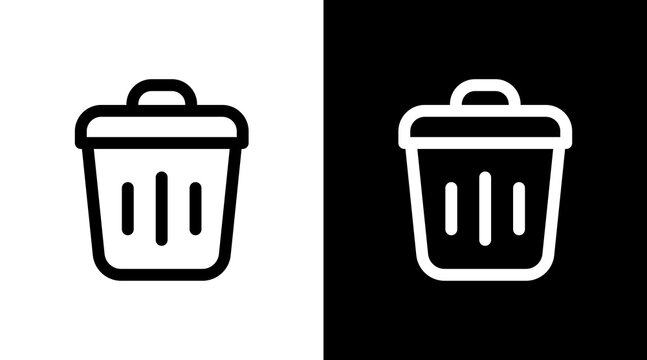Delete With Icon Set Design