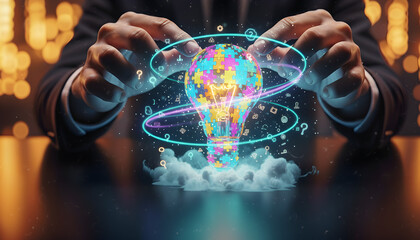 Ide Inovasi Ungkap Bola Lampu Jigsaw Digital Dengan Konsep Solusi Kreatif