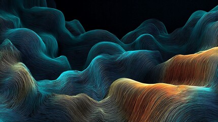 Abstract colorful background with watercolor painting design pattern and fresh green hosta leaves shape