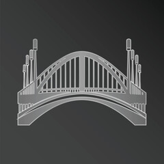 Modern Bridge Structure Illustration
