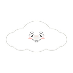 cloud smile face cartoon cute