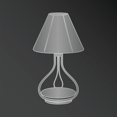 Modern Table Lamp Illustration