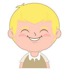 boy smile face cartoon cute