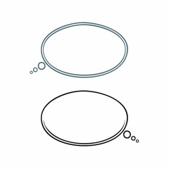 吹き出しのフレーム　AI生成素材