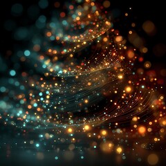 An abstract background of glowing sparks creating a mesmerizing visual effect.