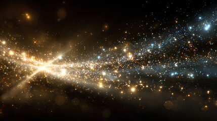 Obraz premium Glittering Star Light Show Stock Illustration