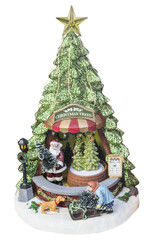 Ceramic souvenir - Christmas tree isolated
