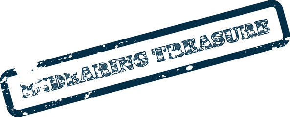 Endearing Treasure Textured Grunge Stamp Label Signifying Value and Cherished Possession