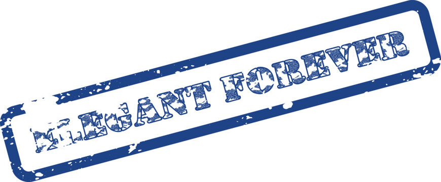 Elegant Forever Distressed Rubber Stamp for Premium Quality Assurance Seal