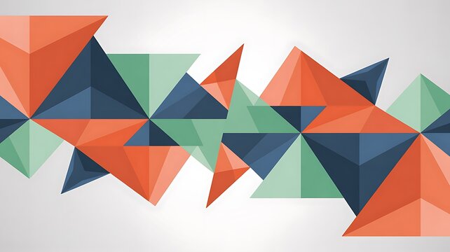 Vector abstract geometric background with triangle shapes. - Powered by Adobe