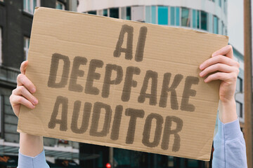 "AI Deepfake Auditor" AI audits deepfakes for campaign authenticity. AI. DEEPFAKE. AUDITOR. AI. AUDITS.