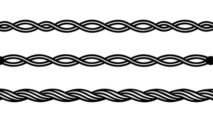 Twisted Rope Variations – Braided Cable Texture Set for Engineering and Textile Design
