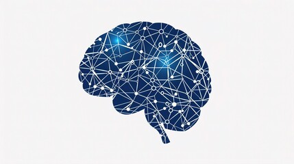 AI Brain Logo, a sleek and modern digital design featuring artificial intelligence elements, neural network patterns, and intelligent mind symbolism, ideal for tech companies, innovation brands, digit