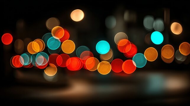 Festive season's glow: atmospheric light bokeh for holiday visuals. Dark aesthetic. Dynamic christmas light spectrum with enchanting sparkle effects. Bold contrast. Neon poster.