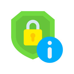 Information Security flat icon