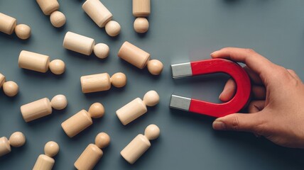 Attracting top talent with a powerful magnet, build your team with the best resources, success, growth, and recruitment strategies for business solutions