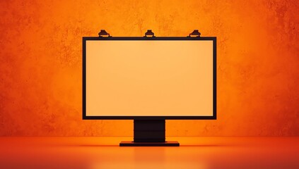 Billboard mockup, empty template for advertising messages