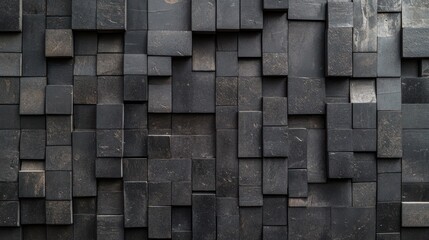 an artistic mosaic of geometric shapes in moody hues offers a unique dimension to minimalist spaces and design elements showcase texture