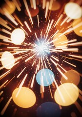 Abstract Light Rays Speed, Modern Technology Innovation Background